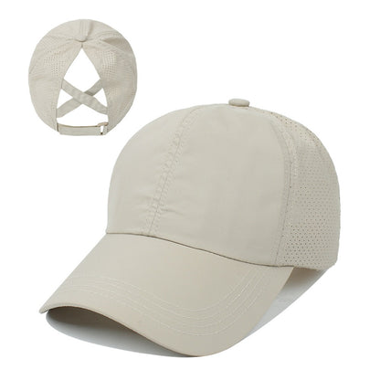 Baseball Cap Women's New Outdoor Sports Horsetail Baseball Cap Breathable Mesh Cap - Onvynix Labs