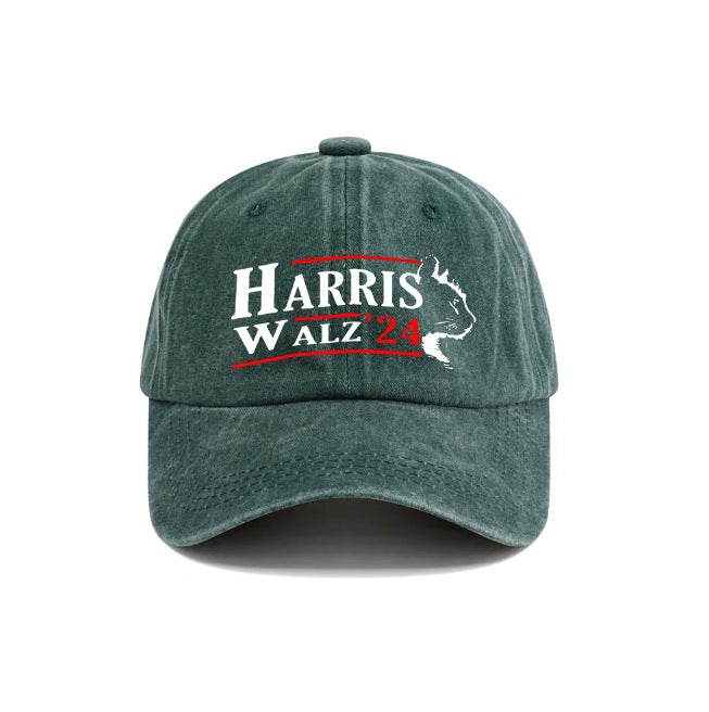 Washed cotton patterned hat used dad hat men's baseball cap soft top sun hat - Onvynix Labs