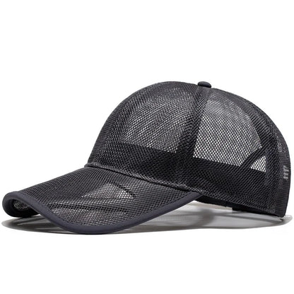 Adult Summer Mesh Sun Cap Lady Outdoors Sport Hat Man Big Size Baseball Caps - Onvynix Labs