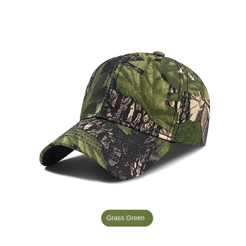 Camouflage Baseball Cap for Men with Large Brim, Outdoor Sun Protection, Adjustable Hat - Onvynix Labs