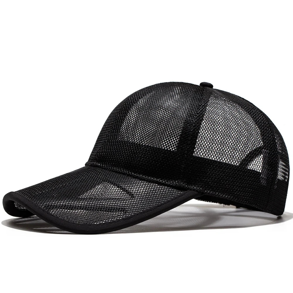 Adult Summer Mesh Sun Cap Lady Outdoors Sport Hat Man Big Size Baseball Caps - Onvynix Labs