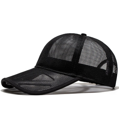Adult Summer Mesh Sun Cap Lady Outdoors Sport Hat Man Big Size Baseball Caps - Onvynix Labs
