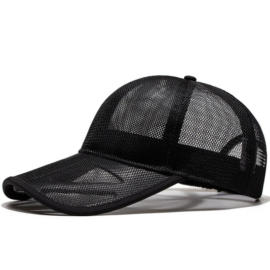 Adult Summer Mesh Sun Cap Lady Outdoors Sport Hat Man Big Size Baseball Caps - Onvynix Labs