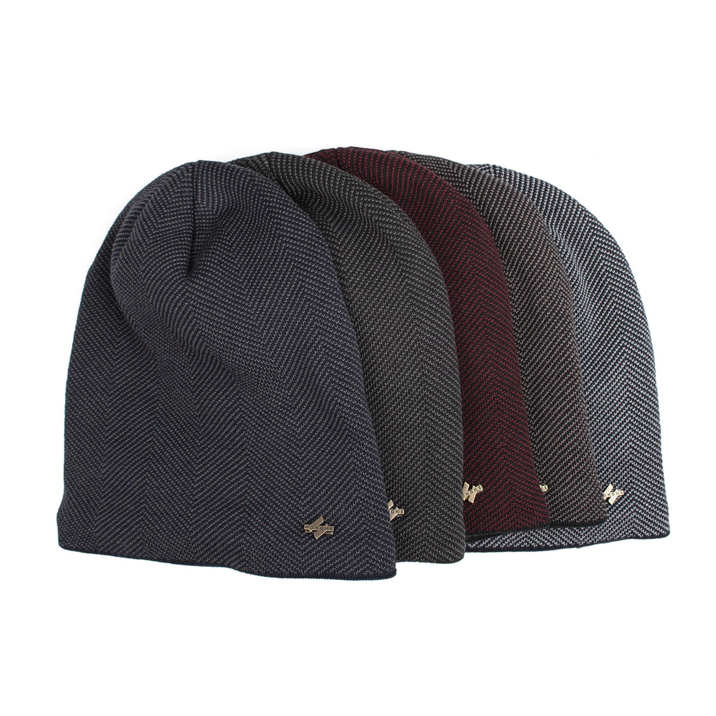 Velvet H-iron label pullover cap knitted yarn cap - Onvynix Labs