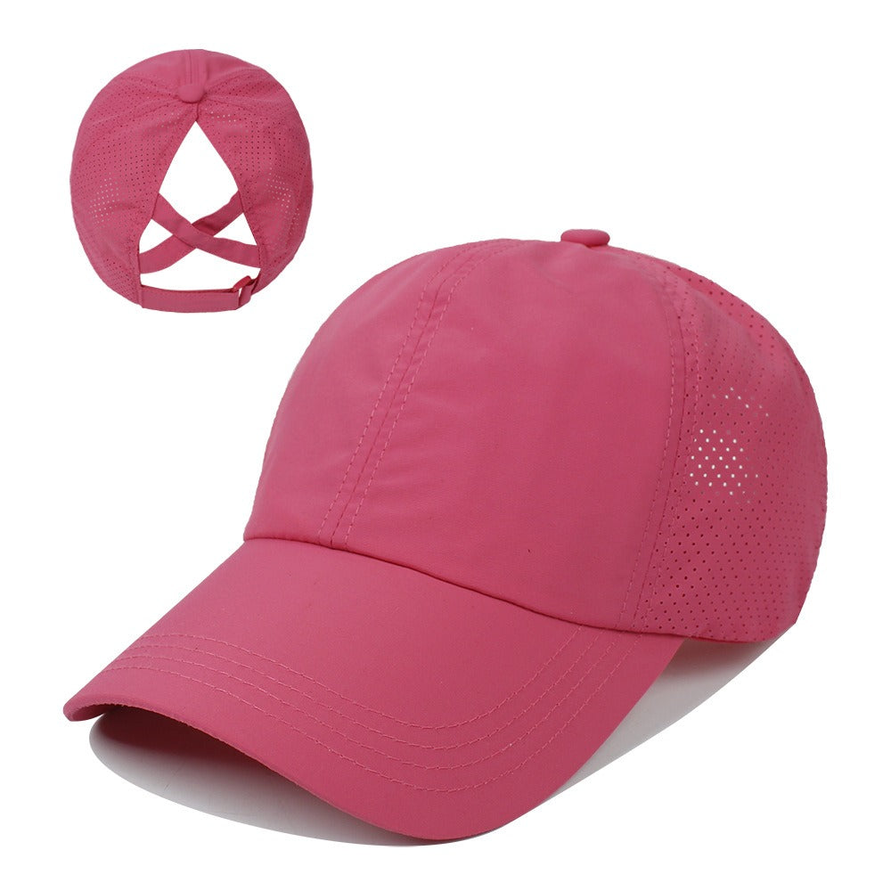 Baseball Cap Women's New Outdoor Sports Horsetail Baseball Cap Breathable Mesh Cap - Onvynix Labs