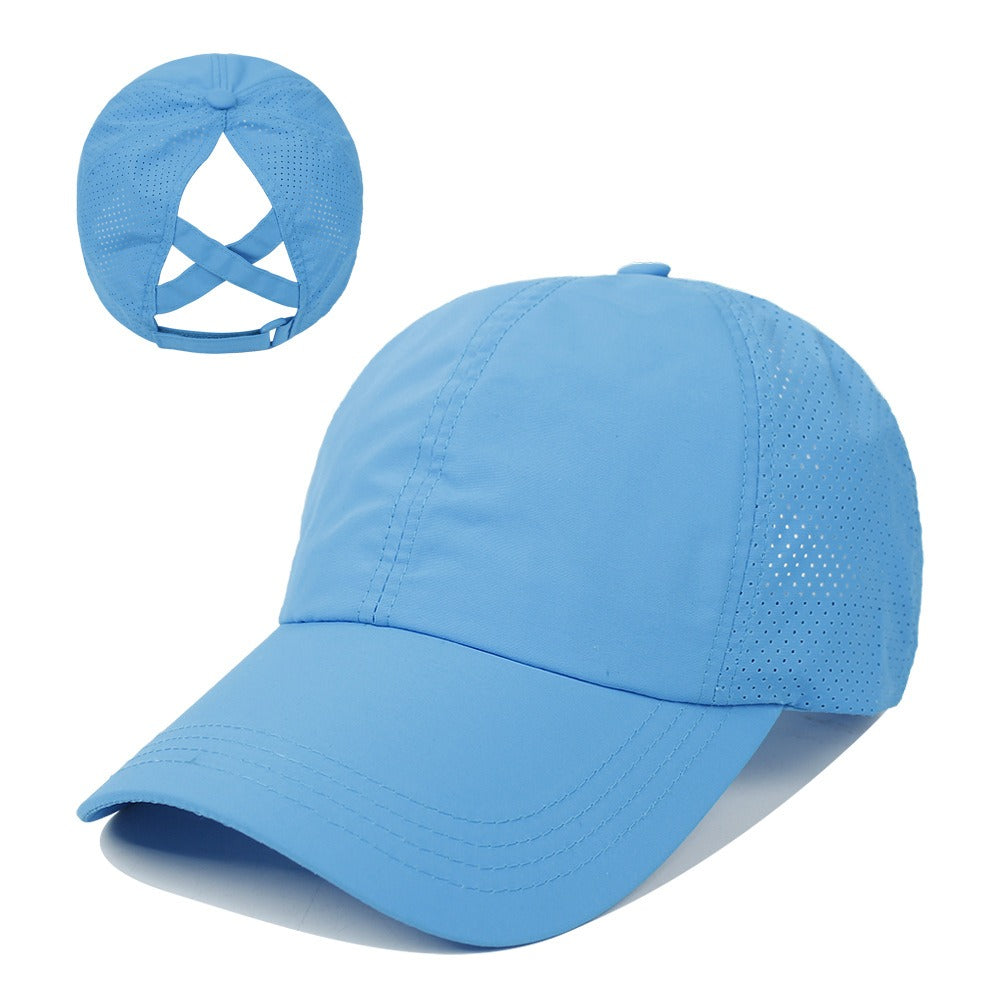 Baseball Cap Women's New Outdoor Sports Horsetail Baseball Cap Breathable Mesh Cap - Onvynix Labs