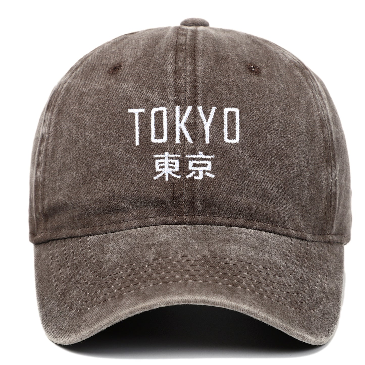 Washed Minimalist Tokyo Letter Baseball Cap Outdoor Sun Protection, Unisex Couple Hat - Onvynix Labs