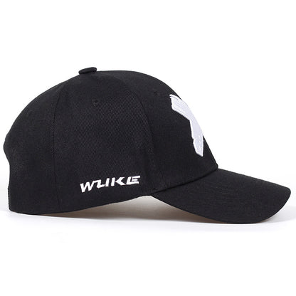 New men's black trendy hat embroidered baseball cap for autumn and winter - Onvynix Labs
