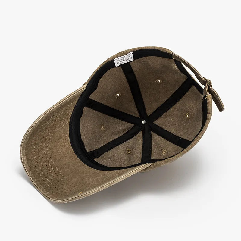 Washed Curved-Brim Baseball Cap - Onvynix Labs