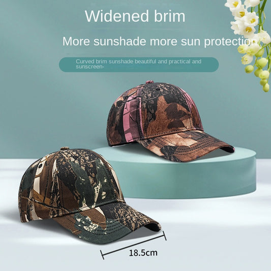 Camouflage Baseball Cap for Men with Large Brim, Outdoor Sun Protection, Adjustable Hat - Onvynix Labs
