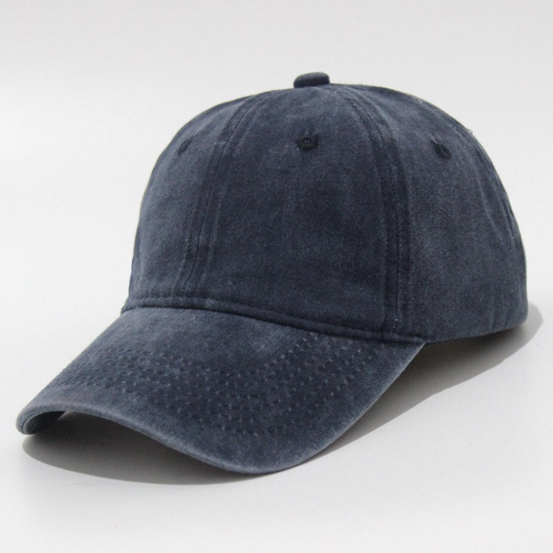 Retro Do Old Washed Hat Baseball Cap Soft Top Sand Washed Duck Tongue Hat Embroidered Sun Visor - Onvynix Labs