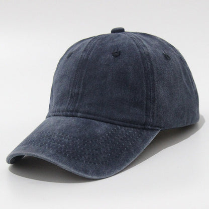 Retro Do Old Washed Hat Baseball Cap Soft Top Sand Washed Duck Tongue Hat Embroidered Sun Visor - Onvynix Labs