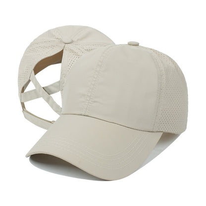 Baseball Cap Women's New Outdoor Sports Horsetail Baseball Cap Breathable Mesh Cap - Onvynix Labs
