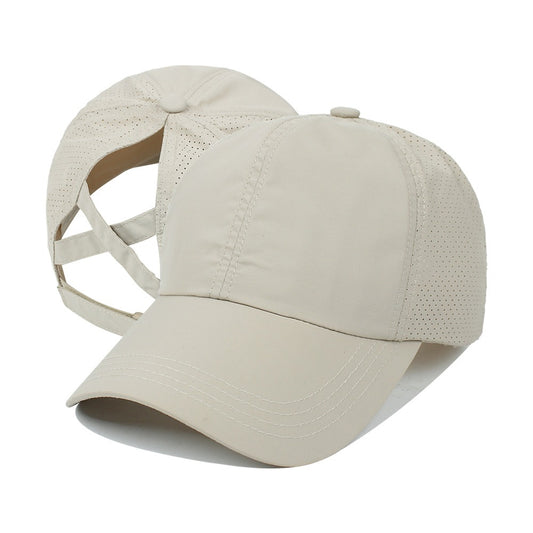 Baseball Cap Women's New Outdoor Sports Horsetail Baseball Cap Breathable Mesh Cap - Onvynix Labs