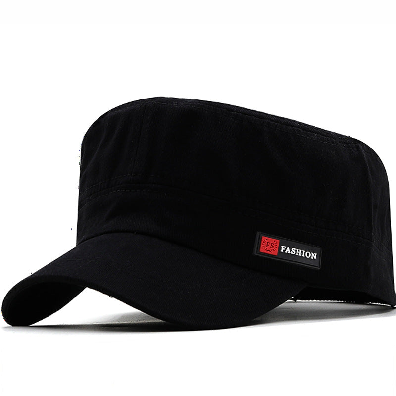 Retro Flat Cap Men's Military Cap Spring And Summer Solid Color Cap Travel And Leisure Sun Hat Outdoor Mountaineering Hat - Onvynix Labs