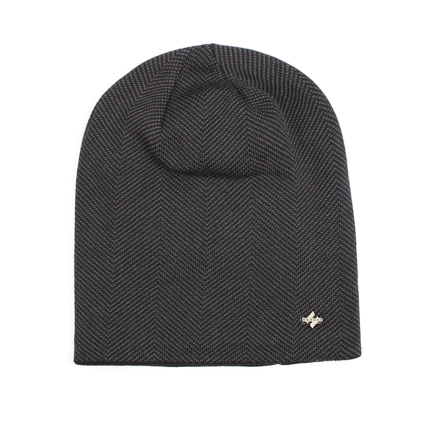 Velvet H-iron label pullover cap knitted yarn cap - Onvynix Labs