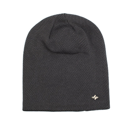 Velvet H-iron label pullover cap knitted yarn cap - Onvynix Labs
