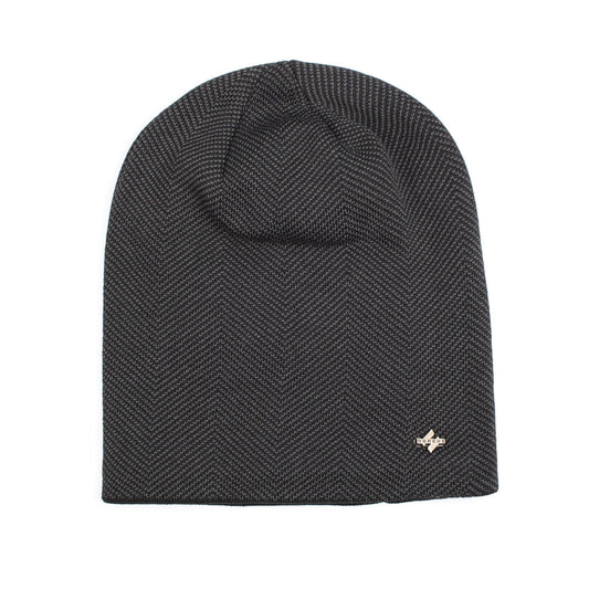 Velvet H-iron label pullover cap knitted yarn cap - Onvynix Labs