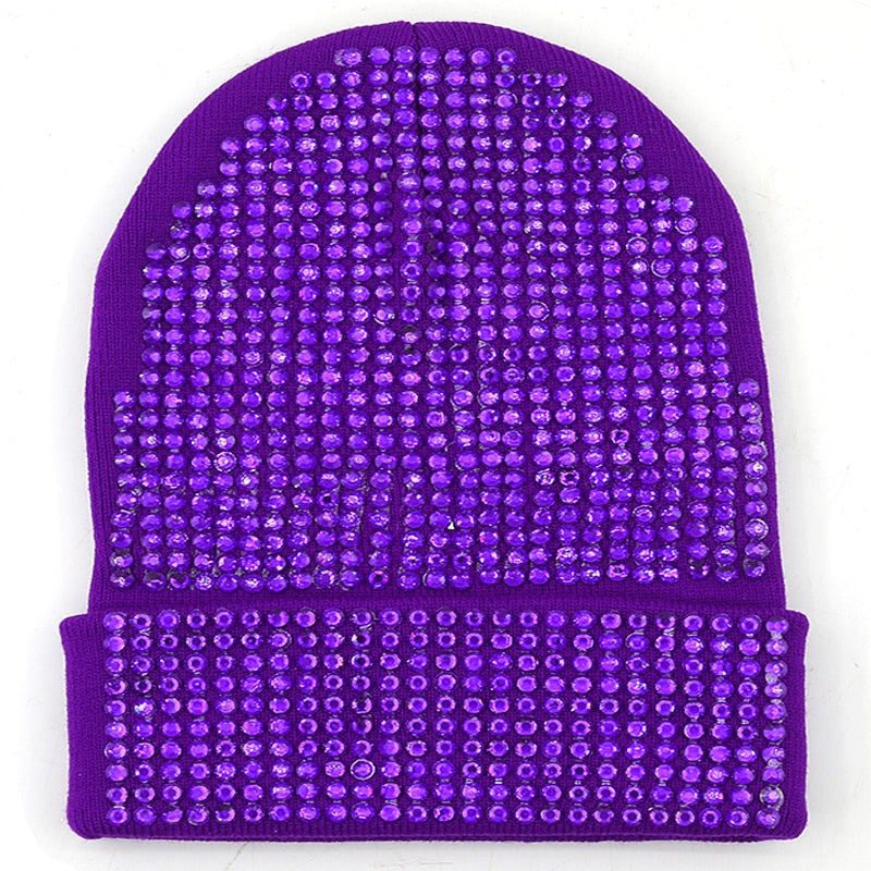 Autumn And Winter Punk Drill Warm And Versatile Acrylic Knitted Drill Cap For Men And Women - Onvynix Labs