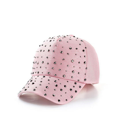 Unisex Streetwear Bone Cotton Rhinestone Breathable Mesh Sun Hat Summer Women Snapback Adjustable Rivet Ponytail Baseball Cap 83 - Onvynix Labs
