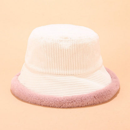 Autumn Winter Bucket Hats Women Corduroy Panama Hat Thick  Warm Plush Fisherman Cap For Girl crimping Basin Hat kapelusz - Onvynix Labs