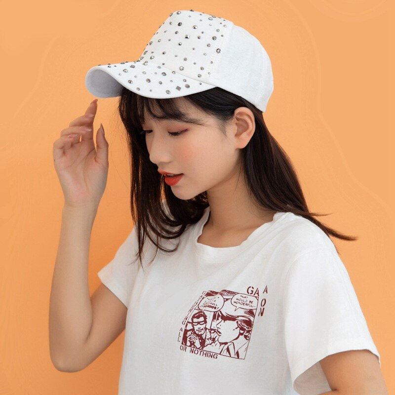Unisex Streetwear Bone Cotton Rhinestone Breathable Mesh Sun Hat Summer Women Snapback Adjustable Rivet Ponytail Baseball Cap 83 - Onvynix Labs