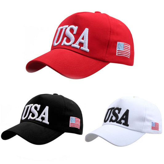 Trump baseball cap Amazon best seller Trump hat US election 3D embroidery USA hat logo embroidery - Onvynix Labs