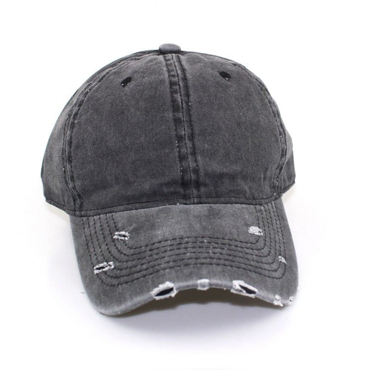 Autumn and winter distressed personalized soft-top cap Harajuku retro hat - Onvynix Labs