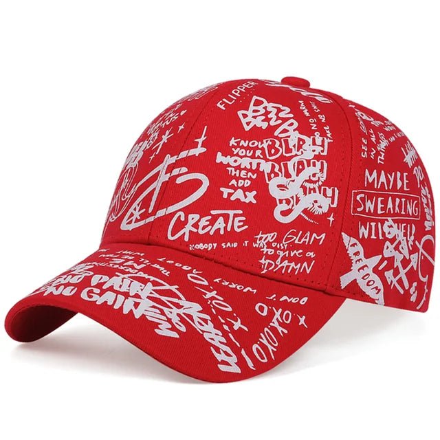 fashion Letter Baseball Cap Graffiti Sun Hip Hop Cap Visor Spring Hat Men Adjustable Snapback Cotton Cap For Women Men Hats - Onvynix Labs