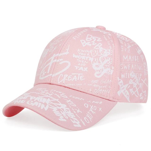 fashion Letter Baseball Cap Graffiti Sun Hip Hop Cap Visor Spring Hat Men Adjustable Snapback Cotton Cap For Women Men Hats - Onvynix Labs