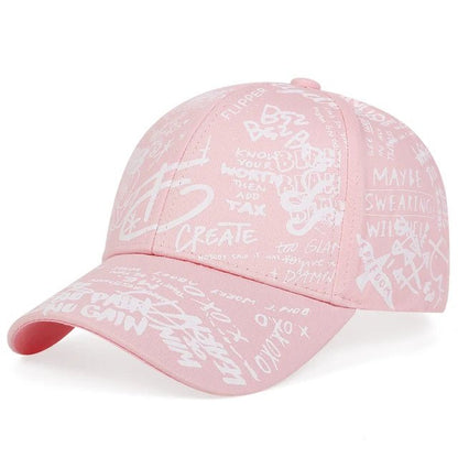 fashion Letter Baseball Cap Graffiti Sun Hip Hop Cap Visor Spring Hat Men Adjustable Snapback Cotton Cap For Women Men Hats - Onvynix Labs