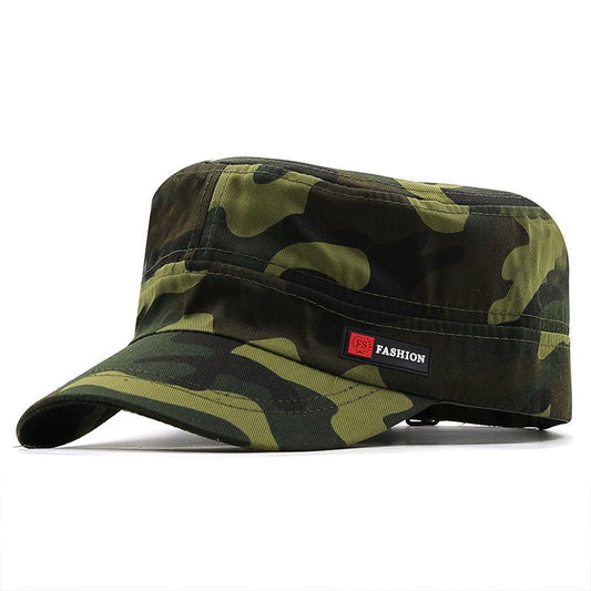 FS Flat Cap Men's Military Cap Spring And Summer Camouflage Cap Travel And Leisure Sun Hat Outdoor Mountaineering Hat - Onvynix Labs