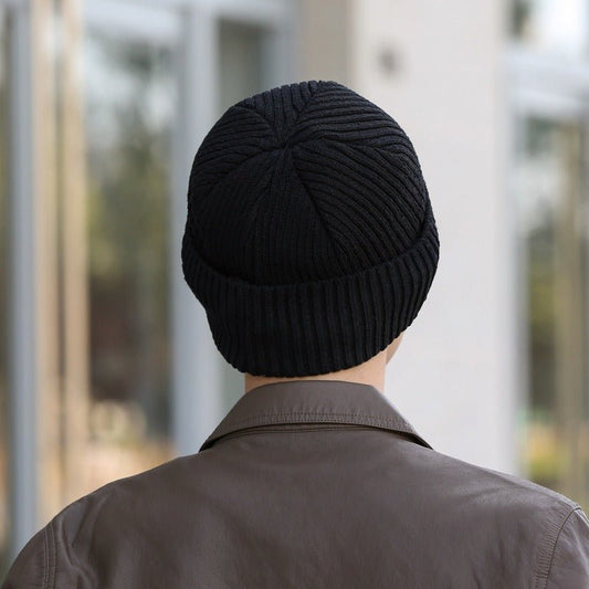 Winter Warm Thickened Knitted Cap Men And Women New Outdoor Cold Woolen Cap Ear Protection Cycling Anti-Cold Cap - Onvynix Labs