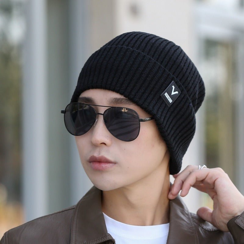 Winter Warm Thickened Knitted Cap Men And Women New Outdoor Cold Woolen Cap Ear Protection Cycling Anti-Cold Cap - Onvynix Labs