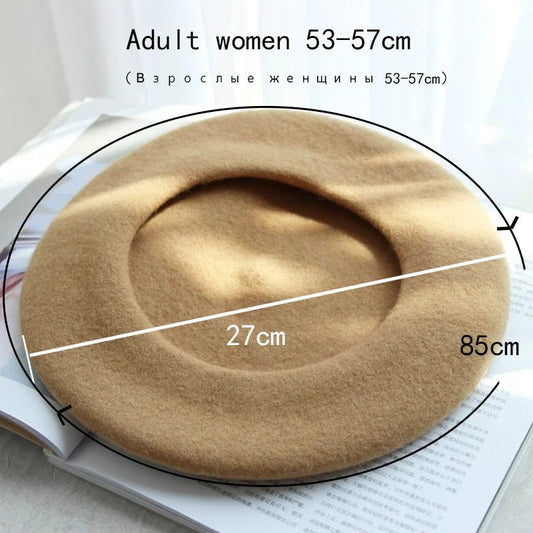 Wool Thick Berets Artist French Beret Women Painter Hat Girls Female Warm Walking Cap - Onvynix Labs