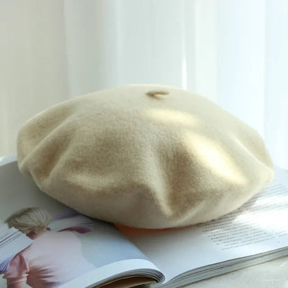 Wool Thick Berets Artist French Beret Women Painter Hat Girls Female Warm Walking Cap - Onvynix Labs